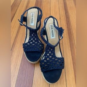 Steve Madden Blue wedges